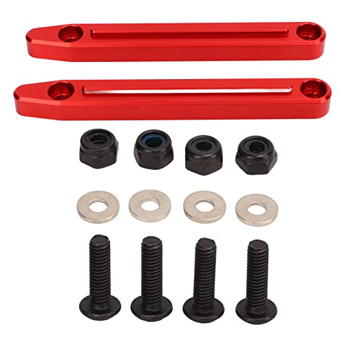 2 PCs RC -Dachschienen Aluminiumlegierung RC Body Roof Rails, RC -Dachschienen, Aluminiumlegierung Leichtes Aufrüstung Teile Ersatzdachschienen für ARA 1/7 RC -Autos (Rot) von Cerlyiont