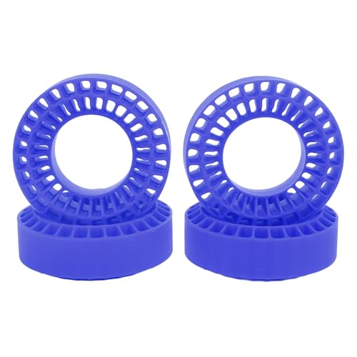 4 PCS Silicone Insert, Rock Terrain Crawler Tires for 1.0 Inch Tires Silicone RC Wheel Insert for 1/10 RC Crawler Car Accessories (Blue) von Cerlyiont