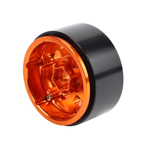 4 PCs RC Beadlock Wheel Fells, Metall Wheel Rim Peradlock Wheel -Hub, 1,9 -Zoll -Perldlock -RC -Felgen für 1:10 RC -Crawler, kompatibel mit axial scx10, scx10ii, 90046, 90047 (Schwarzes Gold) von Cerlyiont