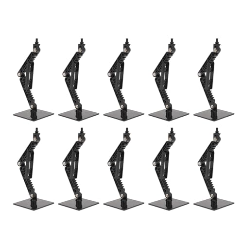 Aktionsabbildung Stand, 10pcs Assembly Action Abbildung Anzeigehalter, Basispuppenmodell -Unterstützung Anzeigeständer kompatibel mit 6 -Zoll -Aktion Dolls -Modellen (Schwarz) von Cerlyiont