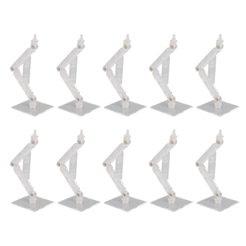 Aktionsabbildung Stand, 10pcs Assembly Action Abbildung Anzeigehalter, Basispuppenmodell -Unterstützung Anzeigeständer kompatibel mit 6 -Zoll -Aktion Dolls -Modellen (Transparent) von Cerlyiont