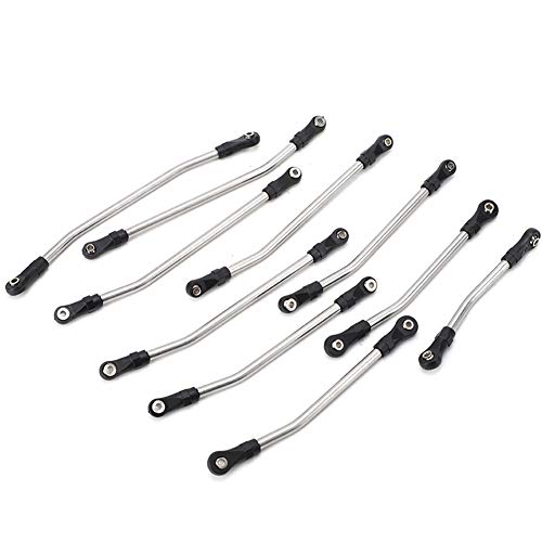 Cerlyiont 10 PCs Lenkung Pull Stab Link Linkage Set, gekrümmte RC -Autohebel -Lenkstab -Zubehör für axial SCX10 II 90046 90047 90075, Metall -Upgrade -Teile Cerlyiont 10 PCs Lenkung Pull Stab Link Linkage Set, gekrümmte RC -Autohebel -Lenkstab -Zubehör für axial SCX10 II 90046 90047 90075, Metall -Upgrade -Teile von Cerlyiont
