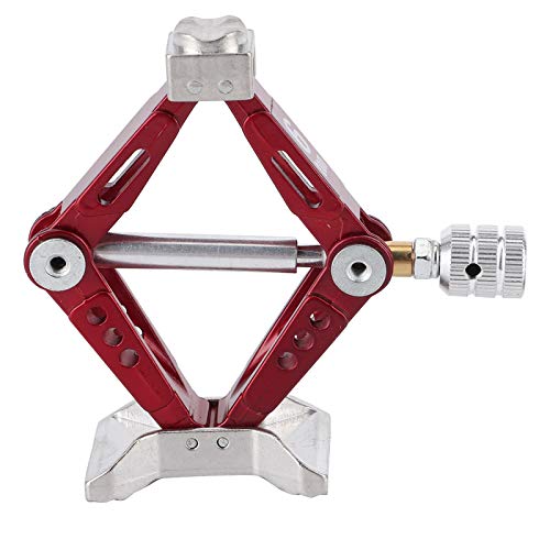 Cerlyiont 2 PCS 1/10 Fernbedienungsauto -Metall -Metall -Buchständer, 1/10 RC -Skala -Buchhöhe, einstellbare Simulationsbuchse -Werkzeug, Rhombus, für Fernbedienungsauto (rot) von Cerlyiont