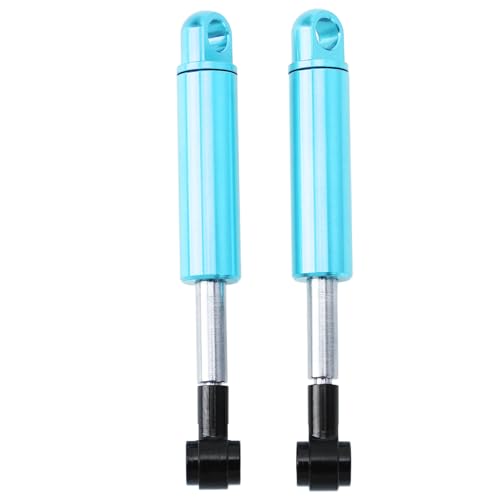 Cerlyiont 2 Pcs Aluminum Alloy Shock Absorber Damper Suspension Upgrade Parts, RC Shock Absorber Oil Damper for 1/14 Trailer Truck (Blue) von Cerlyiont