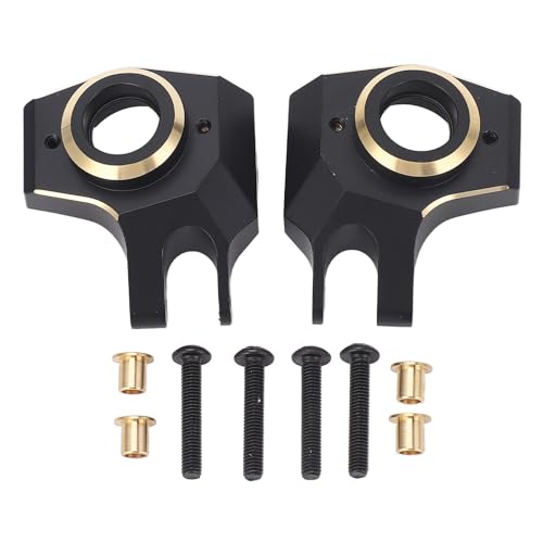 Cerlyiont 2 Pcs Brass Steering Knuckles, RC Front Axle Steering Knuckle, Black Brass RC Front Steering Cup, Brass Weights for SCX10 II AR44 Cerlyiont 2 Pcs Brass Steering Knuckles, RC Front Axle Steering Knuckle, Black Brass RC Front Steering Cup, Brass Weights for SCX10 II AR44 von Cerlyiont