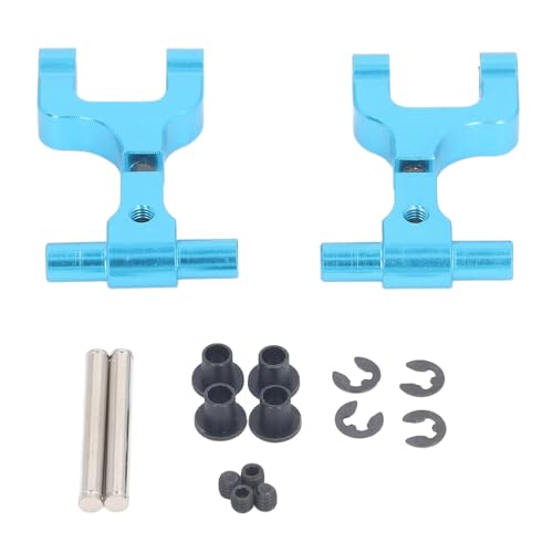 Cerlyiont 2 pcs Aluminum Front Upper & Rear Upper Suspension Arms Swing Arm Set, 1/10 RC Car Rear Upper Arms Upgrade Parts Blue von Cerlyiont