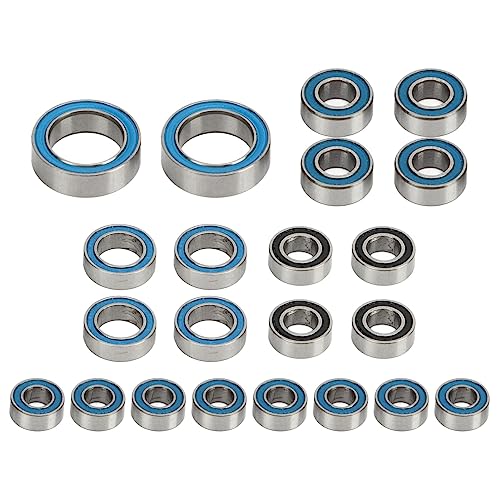 Cerlyiont 22 PCS RC Car Ball Bearing, Stainless Steel Sealed Bearing Kit, Bearing Kit for TRX4M RC car, Ball Bearings Accessories for 1/18 RC Crawler Car Upgrade Parts von Cerlyiont