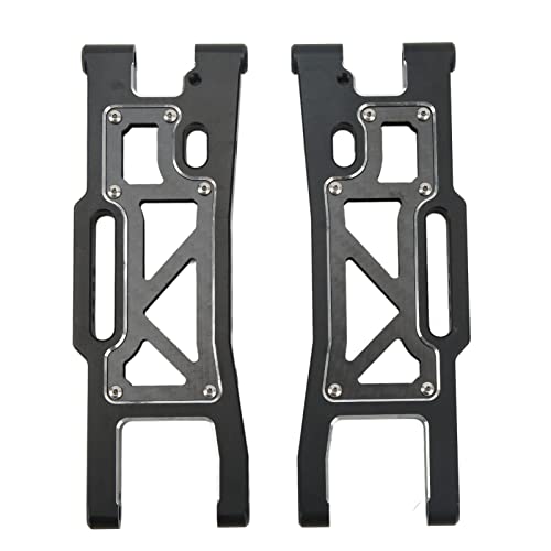 Cerlyiont 2pcs Aluminium -Suspensionsarme Aufrüstung Teil, RC -Frontschwingarm, Luminium vorderer Schwung Arm für Sledge 1/8 LKW (Black) von Cerlyiont