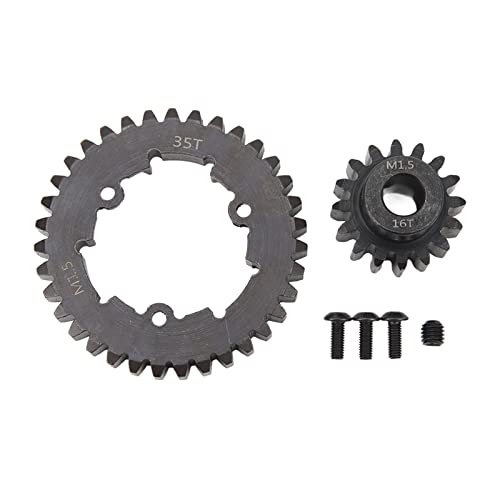 Cerlyiont 35T Spurgetriebe -Upgrades Teil, Stahl -RC -Spurgetriebe, Spornmotorgetriebe für 6S 8S 1/5 RC -Auto (16T) von Cerlyiont