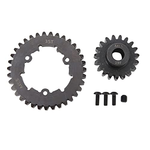 Cerlyiont 35T Spurgetriebe -Upgrades Teil, Stahl -RC -Spurgetriebe, Spornmotorgetriebe für 6S 8S 1/5 RC -Auto (19T) von Cerlyiont