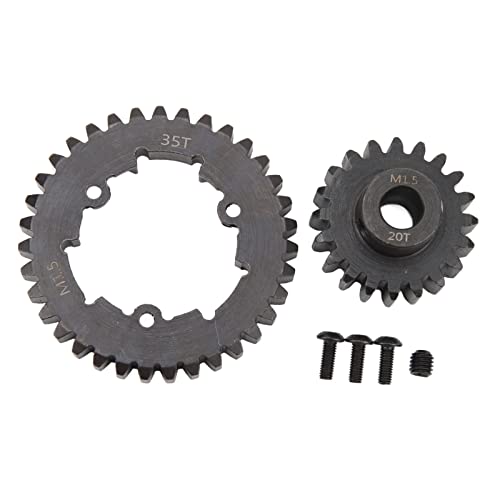 Cerlyiont 35T Spurgetriebe -Upgrades Teil, Stahl -RC -Spurgetriebe, Spornmotorgetriebe für 6S 8S 1/5 RC -Auto (20T) von Cerlyiont