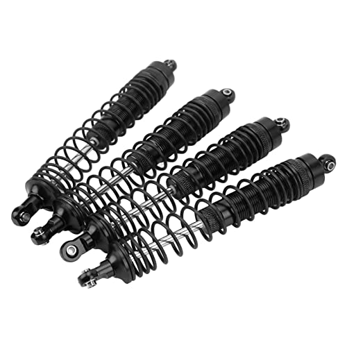 Cerlyiont 4PCS RC Shocks Set, RC Shock Damper Set, Aluminium Alloy Shock Absorber Front Rear Damper Suspension Compatible for LOSI 1/8 (Black) von Cerlyiont