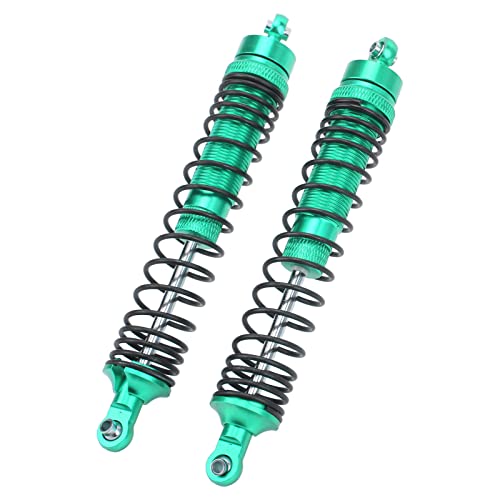 Cerlyiont 4PCS RC Shocks Set, RC Shock Damper Set, Aluminium Alloy Shock Absorber Front Rear Damper Suspension Compatible for LOSI 1/8 (Green) von Cerlyiont