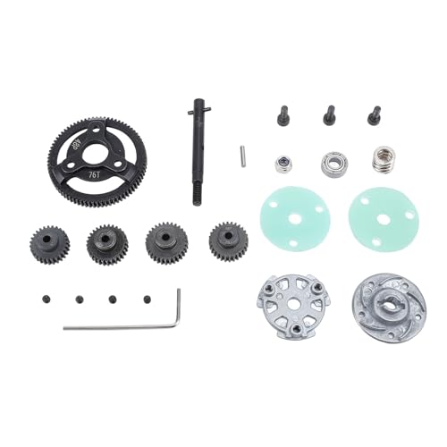 Cerlyiont 76T 48 Pitch Spur Gear, 76T Slipper Clutch Spur Gear Upgrades Par, 27T 28T 29T 30T Pinions Gear Set for 2WD VXL 1/10 RC Cars Cerlyiont 76T 48 Pitch Spur Gear, 76T Slipper Clutch Spur Gear Upgrades Par, 27T 28T 29T 30T Pinions Gear Set for 2WD VXL 1/10 RC Cars von Cerlyiont