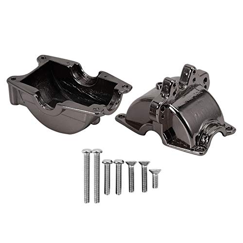 Cerlyiont Aluminiumlegierung Getriebeabdeckung, Getriebe Obere Abdeckungsschale für Wltoys 1/18 A959 Fernbedienungsautomodell (Black) von Cerlyiont