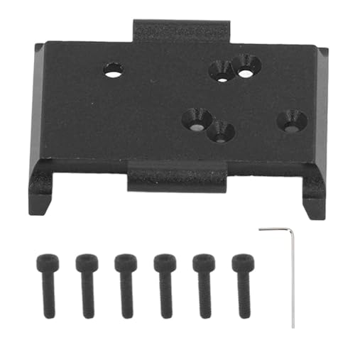 Cerlyiont Aluminiumlegierungsgetriebe -Getriebeplatte, mittelgroße Reduktion Getriebefestplatte für 1/18 4WD CP18P RC -Auto (Schwarz) von Cerlyiont