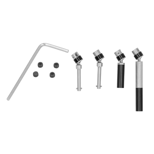 Cerlyiont Antriebswelle Edelstahl -Hochleistungsfahrten, Mittelantriebswellen -Upgrade -Teile für RC -Auto, RC -Autofahrtenwellen -Upgrade -Teile für 1/18 4WD CP18P (Black) von Cerlyiont