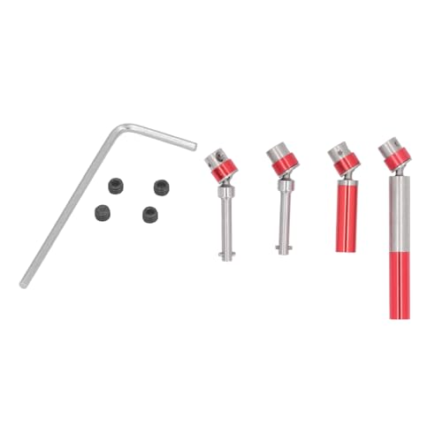 Cerlyiont Antriebswelle Edelstahl -Hochleistungsfahrten, Mittelantriebswellen -Upgrade -Teile für RC -Auto, RC -Autofahrtenwellen -Upgrade -Teile für 1/18 4WD CP18P (Red) von Cerlyiont