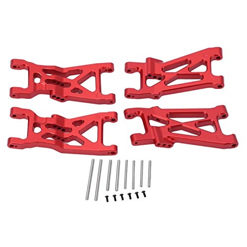 Cerlyiont Legierung RC Querlenker Set Premium Qualität Stabile Leistung für LOSI 1/10 22S 2WD RC Autos (Rot) von Cerlyiont