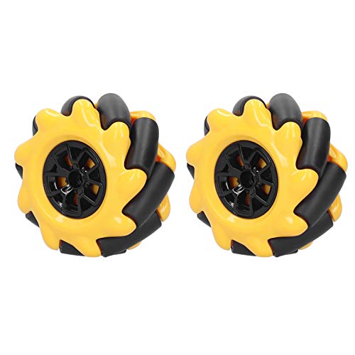 Cerlyiont Mecanum Wheel, intelligente Roboterauto -Teile, 60 mm Omni Richtungsrad Roboterrad Smart Roboter Car Teile Zubehör (1 Paar) von Cerlyiont