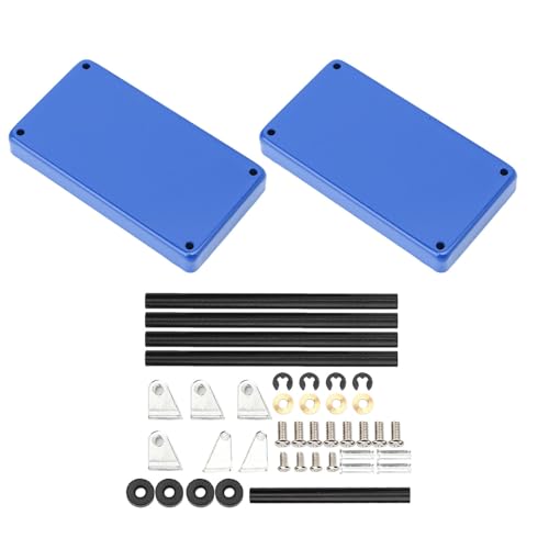 Cerlyiont Metall -Werkzeuge Trolley -Kit, Mini 2 -Tier -Werkzeugspeicher Trolley, Rolling Utility Cart, Mobile Workshop -Garagenreparatur RC -Zubehör für 1/8 1/10 1/12 1/16 Model große (Blue) von Cerlyiont