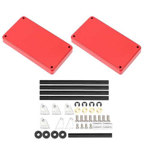 Cerlyiont Metall -Werkzeuge Trolley -Kit, Mini 2 -Tier -Werkzeugspeicher Trolley, Rolling Utility Cart, Mobile Workshop -Garagenreparatur RC -Zubehör für 1/8 1/10 1/12 1/16 Model große (Red) von Cerlyiont