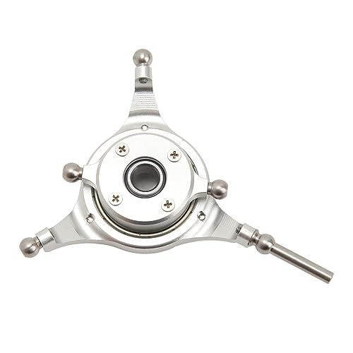 Cerlyiont RC -Hubschrauber Swashplate -Set, Aluminiumlegierung RC Hubschrauber Sumpfplatte Cross RC Hubschrauber Ersatzteile kompatibel für FW450 V3 RC Hubschrauber, Silber Cerlyiont RC -Hubschrauber Swashplate -Set, Aluminiumlegierung RC Hubschrauber Sumpfplatte Cross RC Hubschrauber Ersatzteile kompatibel für FW450 V3 RC Hubschrauber, Silber von Cerlyiont