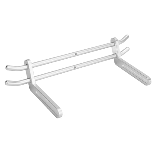 Cerlyiont RC vordere hintere Stoßfängerhalterung, Stoßfänger Set komplett, RC vordere hintere Stoßfängerhalterung, verstellbare Aluminiumlegierung Teile Zubehör RC Car Stoßstange (Silber) von Cerlyiont