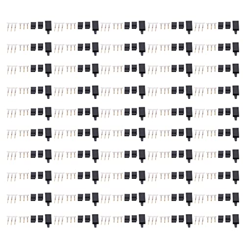 Cerlyiont Servo -Anschluss, 50 PCs Universal Servo Kabeldrahtanschluss Männliches weibliches Crimp -Pin -Kit für Futaba -Style -Servo -Anschluss von Cerlyiont
