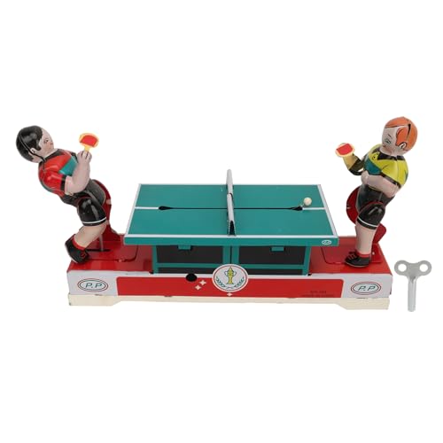 Cerlyiont Vintage Tinplate -Spielzeug, Uhrwerk Tischtennis Player Tinplate Toys Vintage Wind Up Metallspielzeug, Uhrwerk Frühling auf Metallspielzeug, für Sammler zu Hause Dekoration Cerlyiont Vintage Tinplate -Spielzeug, Uhrwerk Tischtennis Player Tinplate Toys Vintage Wind Up Metallspielzeug, Uhrwerk Frühling auf Metallspielzeug, für Sammler zu Hause Dekoration von Cerlyiont