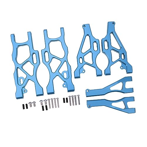 Cerlyiont Vorder- und Hinterradaufhängung A Arme, unterer oberer Schwung Arm Set, Aluminium RC vordere Hinterradaufhängung Arm für Arrma Mojave 6s 1/7 RC -Autos (Blau) von Cerlyiont
