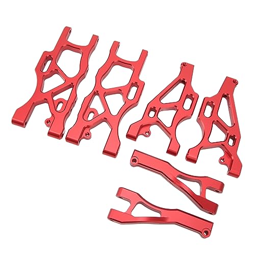 Cerlyiont Vorder- und Hinterradaufhängung A Arme, unterer oberer Schwung Arm Set, Aluminium RC vordere Hinterradaufhängung Arm für Arrma Mojave 6s 1/7 RC -Autos (Rot) von Cerlyiont
