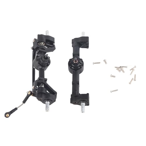 Front Rear Axle Metal Front Rear Axle, RC Vehicle Front Rear Axles Kit, Metal Front Rear Axle Gear Box for WPL C14 C24 C34 C44 B14 B24 1/16 RC Car Upgrade Parts von Cerlyiont