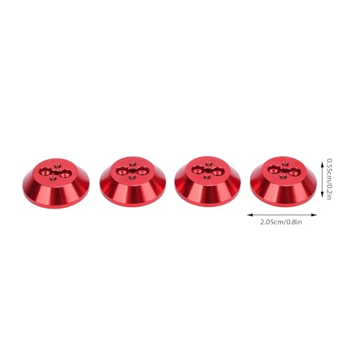 Motor Cap Dust Cover Protector Compatible, Motor Cover, Aluminum Alloy RC Drone Protective Motor Dust Cap Accessories (Red) von Cerlyiont
