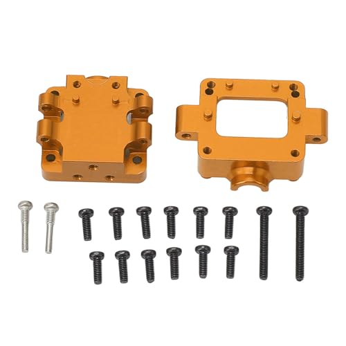 RC Car Getriebekoffer Getriebe, Aluminium -Legierungsgetriebe -Getriebehäuser -Upgrade -Teile für 1/28 K969 K989 P929 RC Car (Gold) von Cerlyiont
