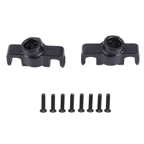 Rc Steering Cup Set, 1 Pair Aluminum Alloy RC Car Steering Cup, Car Steering Knuckle Accessory Part for MJX 1/14 14210 1/16 16208 (Black) von Cerlyiont