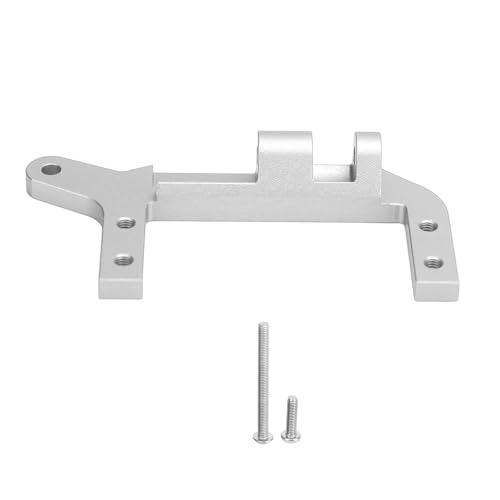 Servo am Achsenhalterung, AMK TRX4 Sevro Mount, Aluminium TRX4 SOA -Mount 4Link -Federung für 1/10 RC Crawler Car, CNC Aluminium -Servo -Mount für TRX4 (Silber) von Cerlyiont