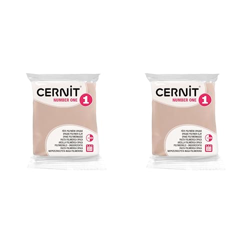 CERNIT CE9056425AMZC - Un lot de 2 Pains de Pâte Polymère NUMBER ONE - Pâte à Modeler à Cuire - Couleur Rose Beige - 2 Blocs de 56 g CERNIT CE9056425AMZC - Un lot de 2 Pains de Pâte Polymère NUMBER ONE - Pâte à Modeler à Cuire - Couleur Rose Beige - 2 Blocs de 56 g von Cernit