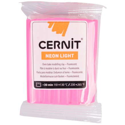 Cernit Knetmasse Neon Pink 213 56g von Cernit