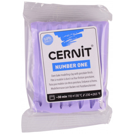 Cernit Knetmasse Unicolor 014 Fliederlila 56g von Cernit