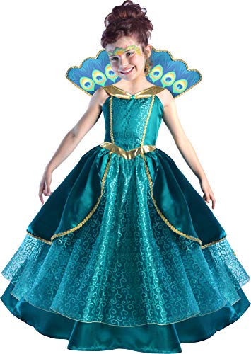 Cesar – Kostüm Prinzessin Yara 5/7 Jahre, Mädchen, F814, Blau/Grün von Cesar