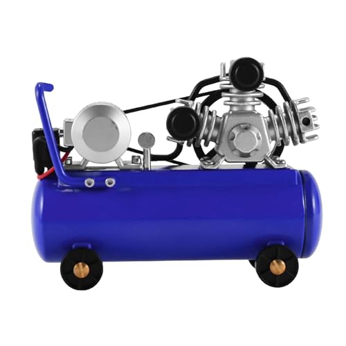Cetfuro Metall Luft Kompressor Aufblasbare Pumpe für Axial SCX10 TRX4 D12 C24 MN D90 MN99S 1/10 1/12 1/16 RC Auto,Blau von Cetfuro