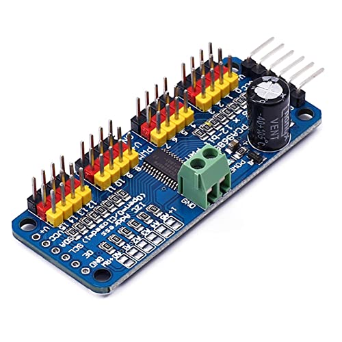 Cetfuro PCA9685 16-Kanal-12-Bit-PWM-Servomotortreiber-I2C-Modul für oder Shield-Modul Servo Shield von Cetfuro