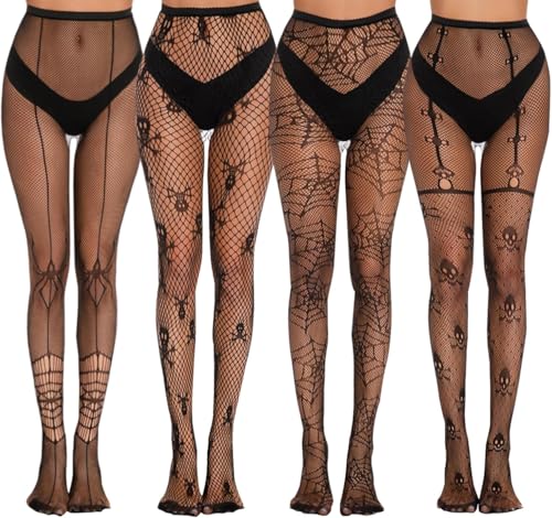 4 Paar Halloween Netz Strumpfhose Totenkopf Spinnen Netzstrumpfhose Schwarz Fishnet Stockings Strumpfhosen Damen Muster Strumpfhose Muster Halloween Kostüm Damen Halloween Kostüm Accessoires 4 Paar Halloween Netz Strumpfhose Totenkopf Spinnen Netzstrumpfhose Schwarz Fishnet Stockings Strumpfhosen Damen Muster Strumpfhose Muster Halloween Kostüm Damen Halloween Kostüm Accessoires von ChAusa