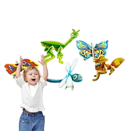 Chaies 3D-Puzzles für Erwachsene, 3D-Puzzle für Kinder - Flugzeugmodell-Puzzle 10 Teile | 3D-Puzzles Tiermodelle, Sammlerstück-Modellbausätze für Erwachsene, Schreibtisch-Display-Puzzle für Jungen und von Chaies