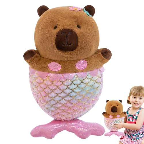 Chaies Capybara Plüschtier Capybara Plüschkissen Capybara – Plüschkissen Meerjungfrau Capybara, niedliches Capybara-Spielzeug für , Mädchen, Wohnzimmer, Schlafzimmer, Auto Chaies Capybara Plüschtier Capybara Plüschkissen Capybara – Plüschkissen Meerjungfrau Capybara, niedliches Capybara-Spielzeug für , Mädchen, Wohnzimmer, Schlafzimmer, Auto von Chaies