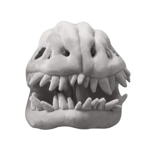 Chaies Dinosaur Kostüm Erwachsene, Halloween Plüsch Dornen Skelett Karneval Kopfschmuck, Fotozubehör Für Rollenspiel Auftritte Weihnachtsfeiern Männer Frauen Erwachsene Kinder Fans Outdoor von Chaies