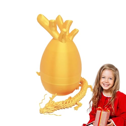 Chaies Drachen-Ostereier, 3D-Drachen-Ei | Kreatives Osterhasen-Ei 3D-Drache im Ei,Flexibles Zappelspielzeug, gefüllte Ostereier, Ostereier mit Spielzeug im Inneren für Kinder zu n von Chaies