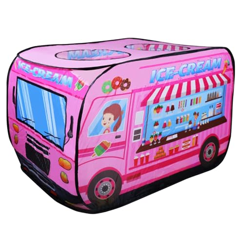 Chaies Faltbares Spielzelt, Instant Pop-Out Zelt | Eiscreme-LKW Pop-Out Zelt für | Niedliches Zelt Wetterfest Zelt Große Kapazität Partyzelt Zubehör von Chaies