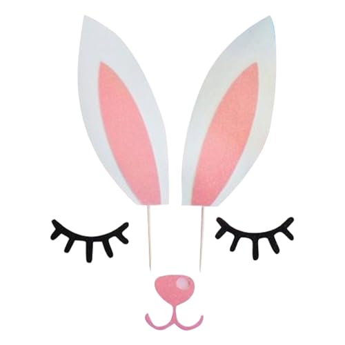 Chaies Hasenohren Kuchendekoration, Hirschgeweih Kuchen Deko | Hasenohren Cake Topper Kuchendekoration | Sichere Kuchen Dekoration Supplies von Chaies
